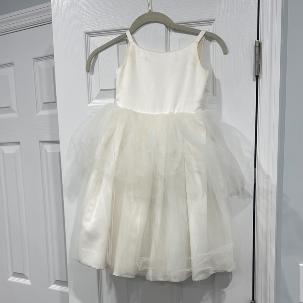 Us Angels Cream Formal Kids Dress
